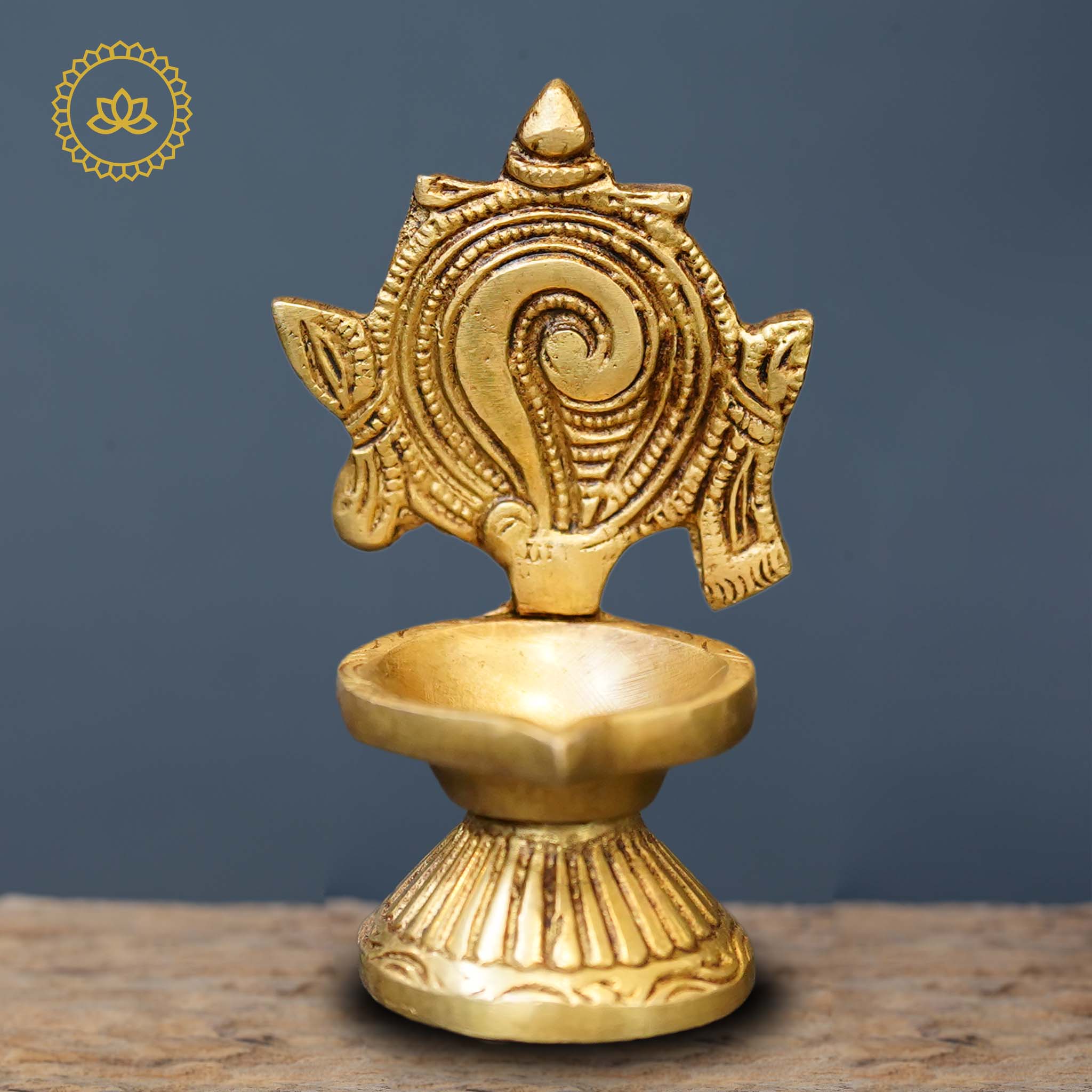 Brass Shankh Diya - Distacart