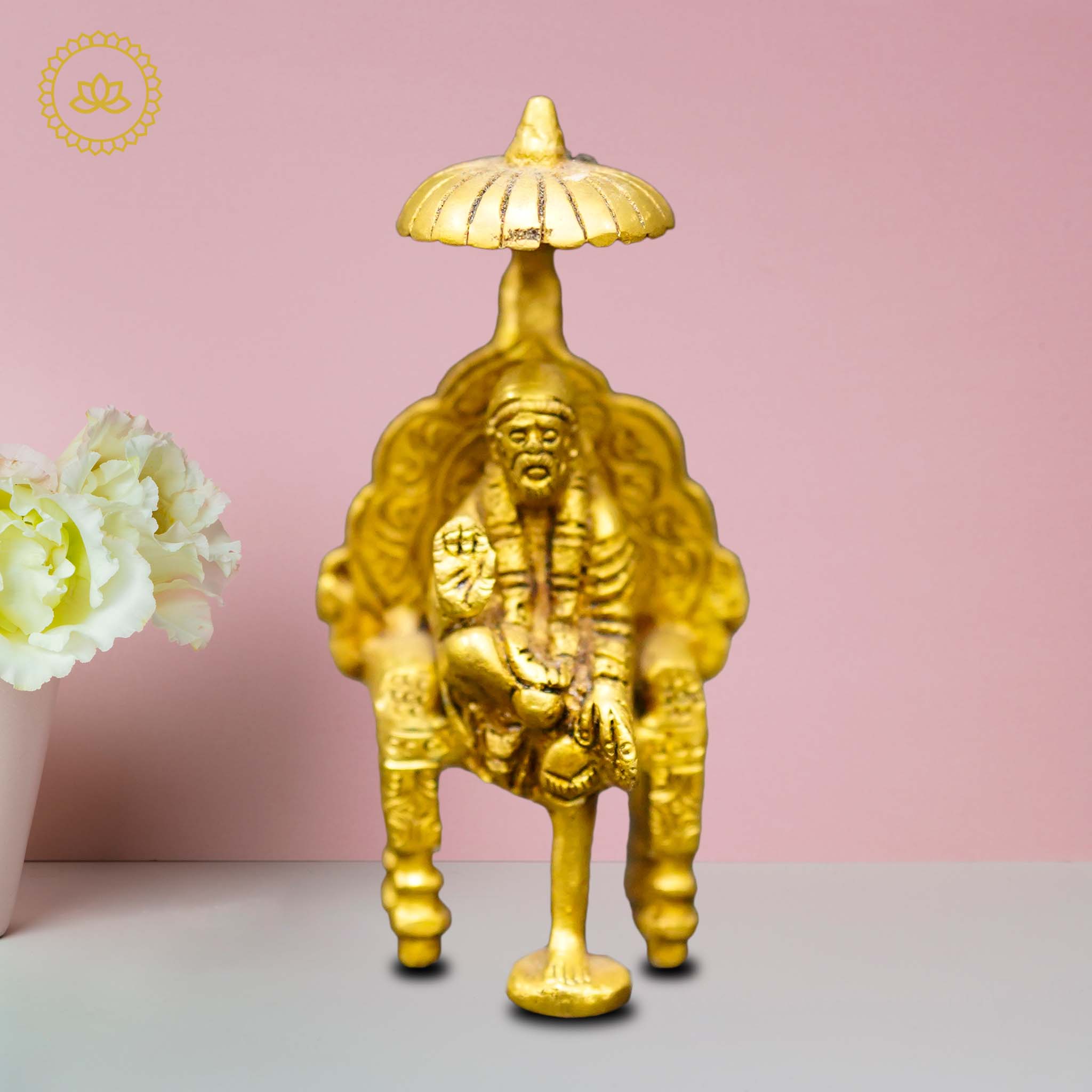 Brass Simhasan Sai Baba: A Divine Treasure for Your Homes - Distacart