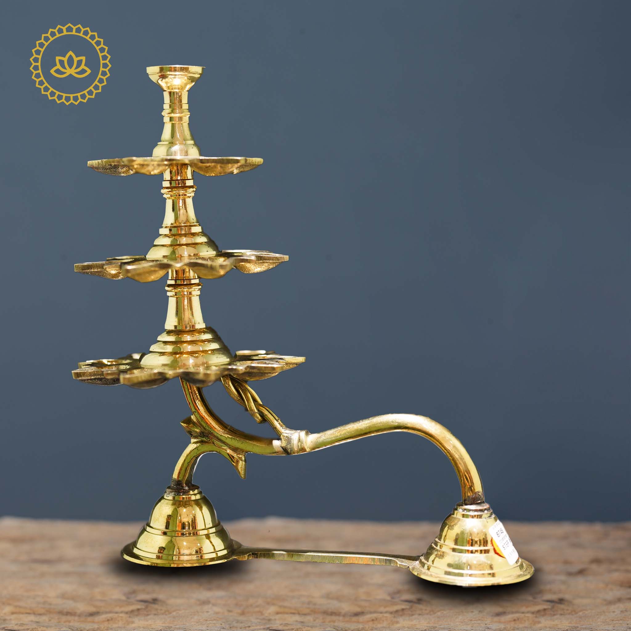 Brass Step Arti 3 - Illuminate Your Spiritual Path - Distacart