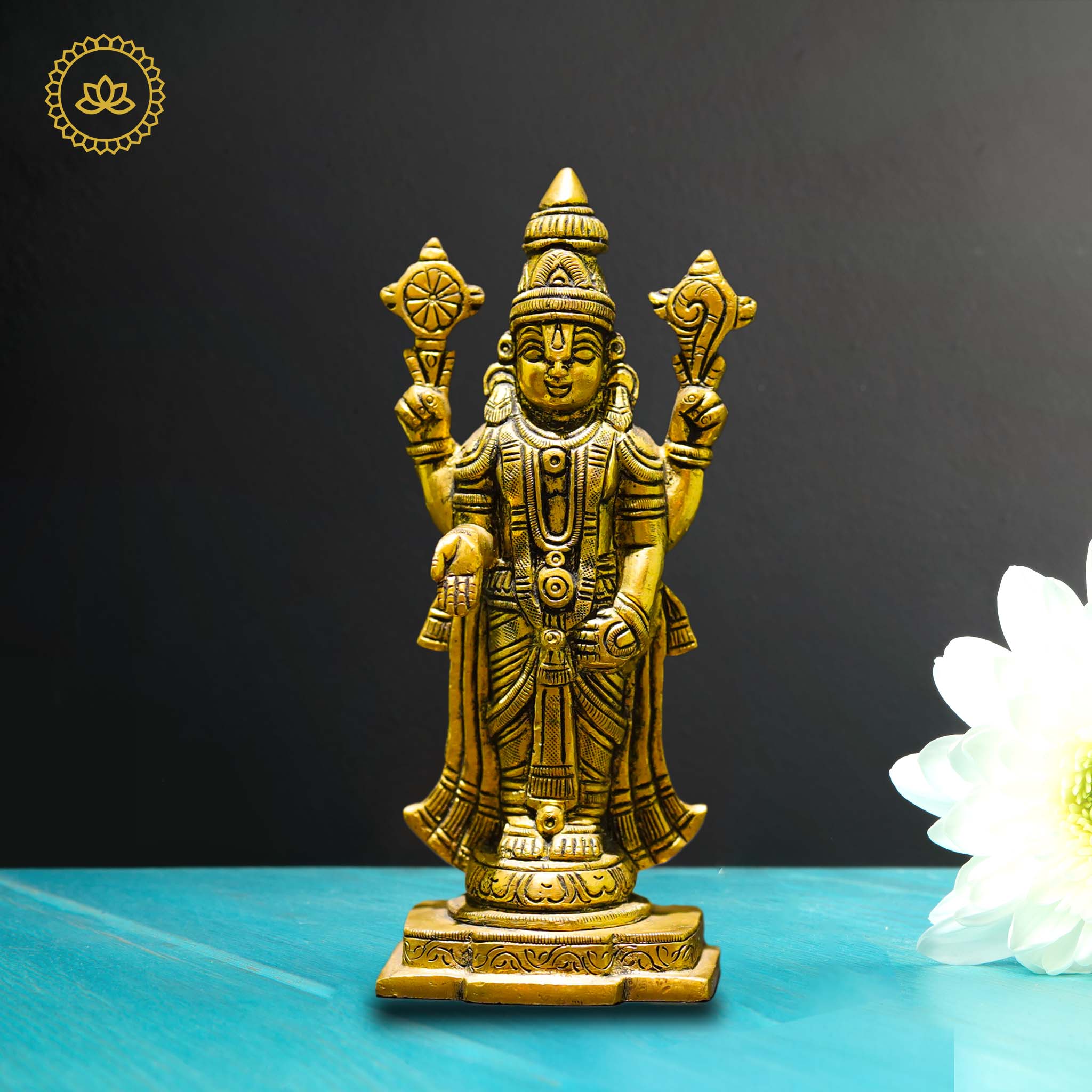 Brass Venkatramana Statue - Divine Blessings for Homes - Distacart