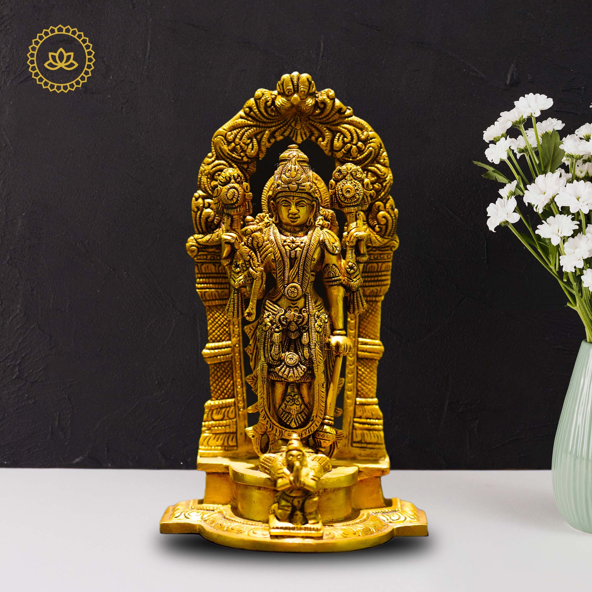 Brass Vishnu Statue - Sacred Presence for Spiritual Seekers - Distacart