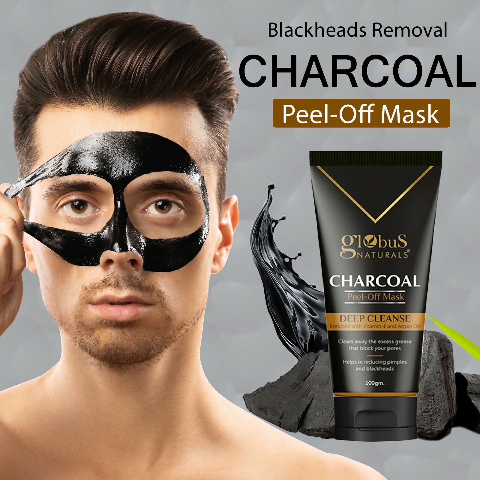 Globus Naturals Charcoal Peel Off Mask - Distacart