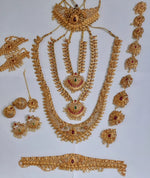 Thumbnail for Elite Trading 19 piece Golden Bridal Jewellery Set - Distacart
