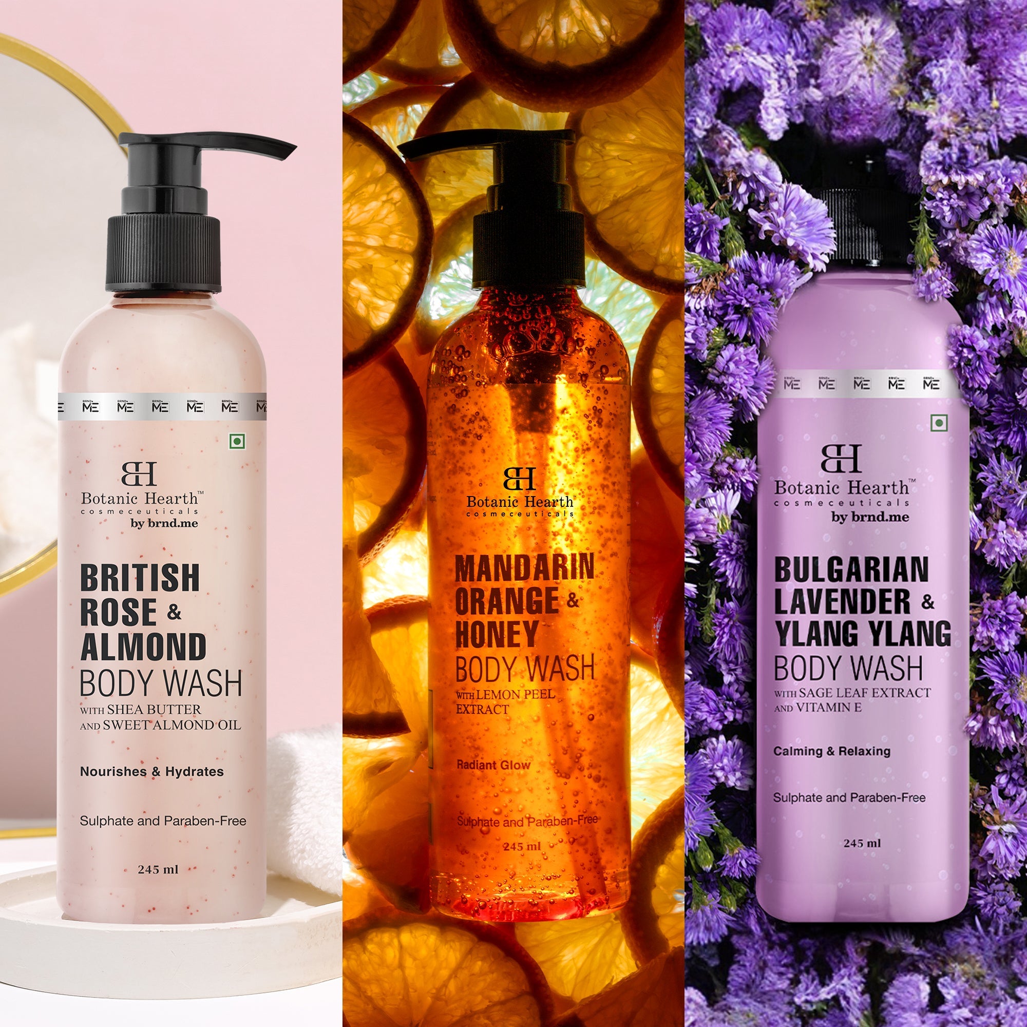 Skin Hydrating & Glow Boosting Body Wash Set (Pack of 3) - Distacart