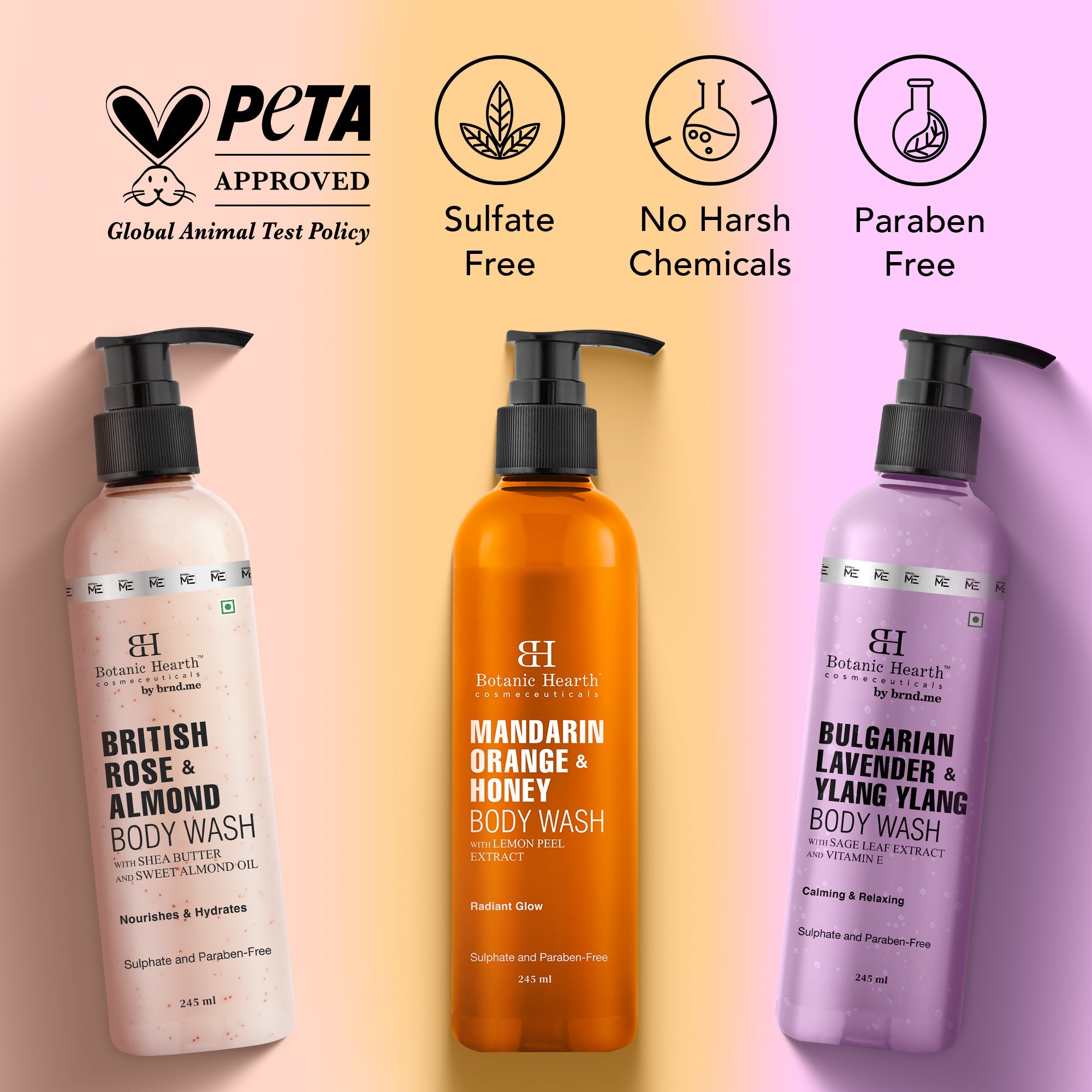 Skin Hydrating & Glow Boosting Body Wash Set (Pack of 3) - Distacart