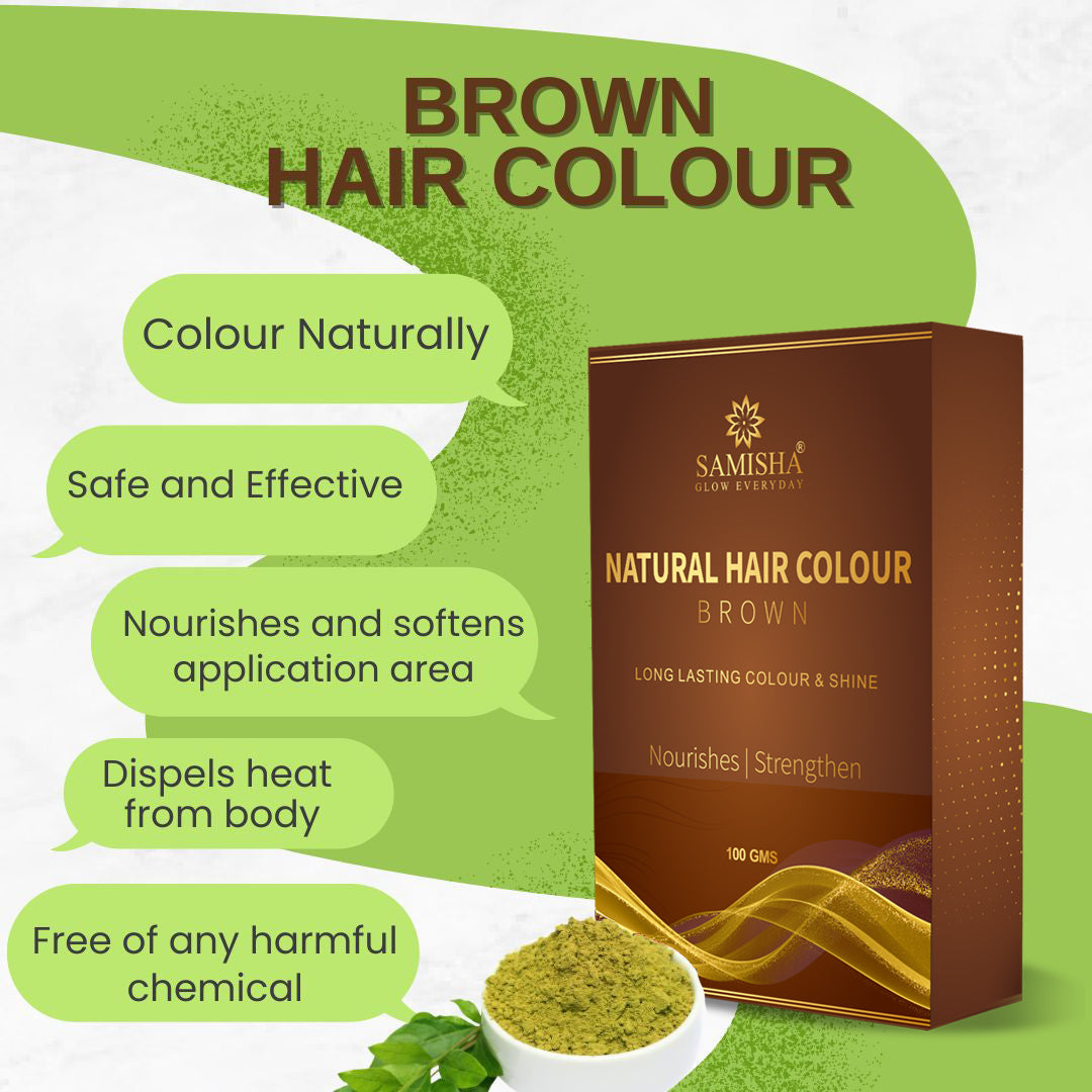 Samisha Brown Hair Colour Powder – Original & Organic Natural Brown - Distacart