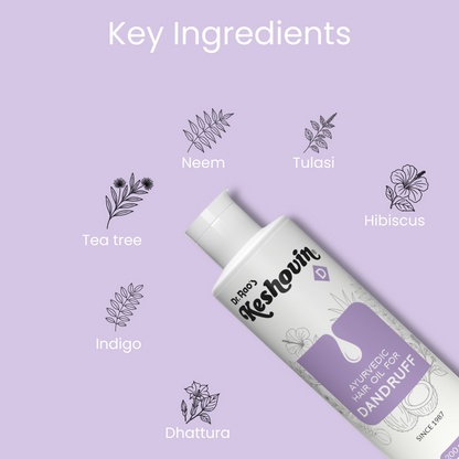 Dr. Rao's Keshovin Anti Dandruff Herbal Hair Oil - Distacart