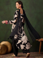 Thumbnail for Sangria Printed Kurta & Palazzo With Dupatta