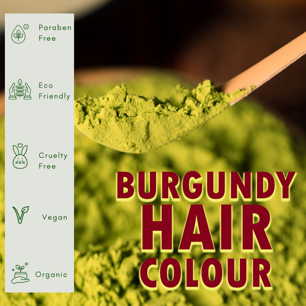 Samisha Burgundy Hair Colour Powder – Original & Organic Reddish Brown - Distacart