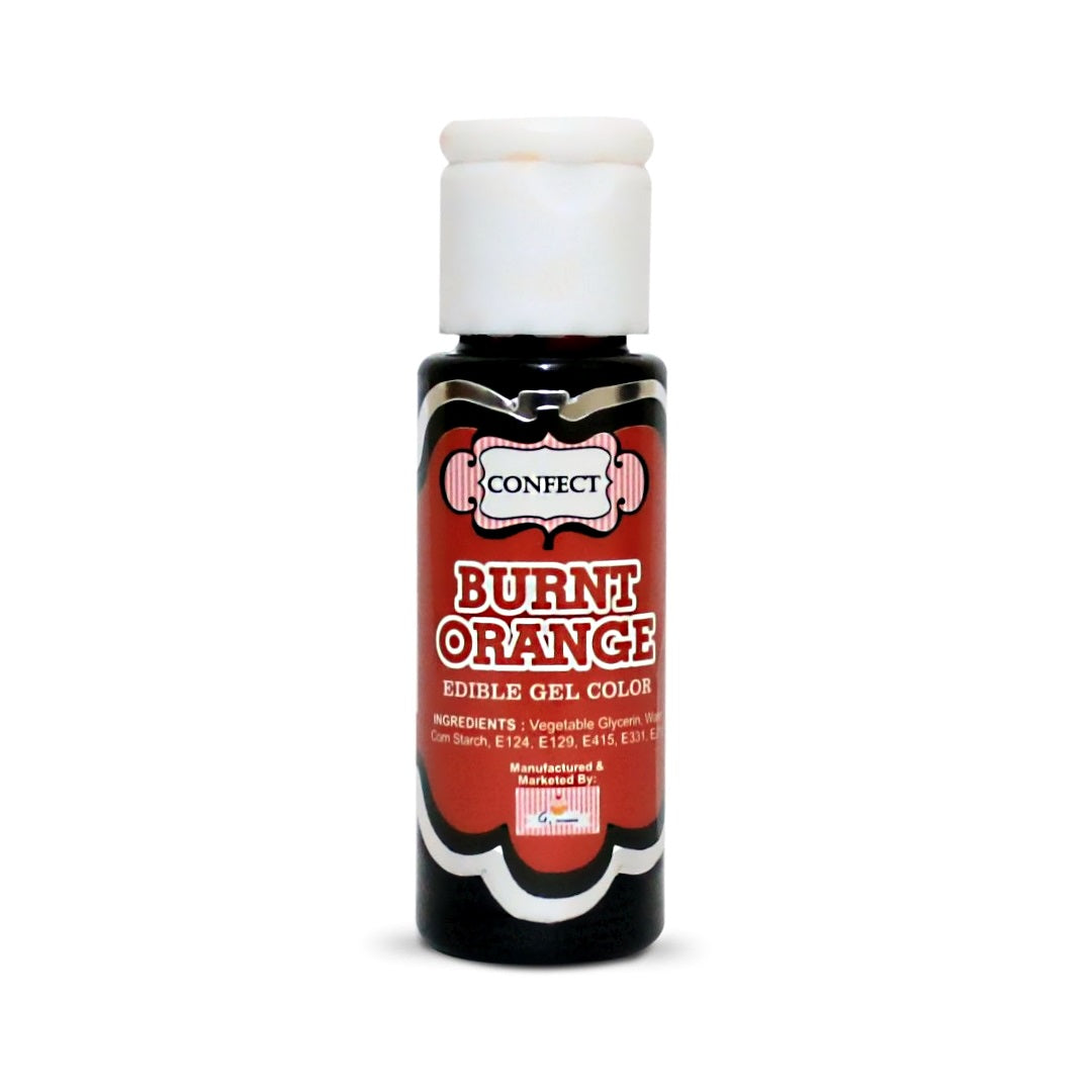 confect burnt orange gel color br b 20 gms b