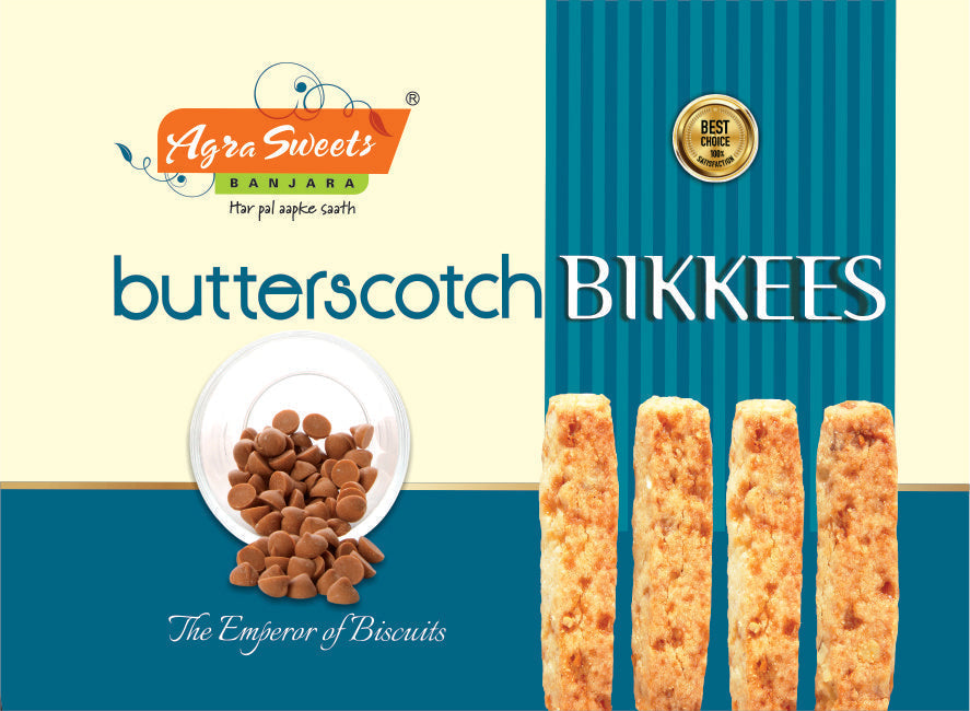 Agra Sweets Banjara Butterscotch Bikkies - Dista