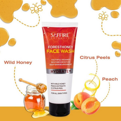 Saffire Naturals Forest Honey Face Wash - Distacart