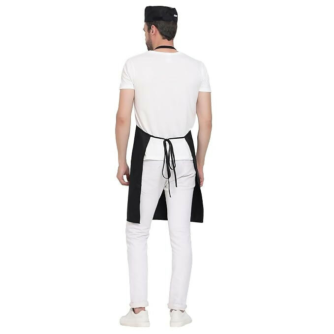 Uniformer Kitchen Apron For Men & Women-Black (Pack of 12) - Dista