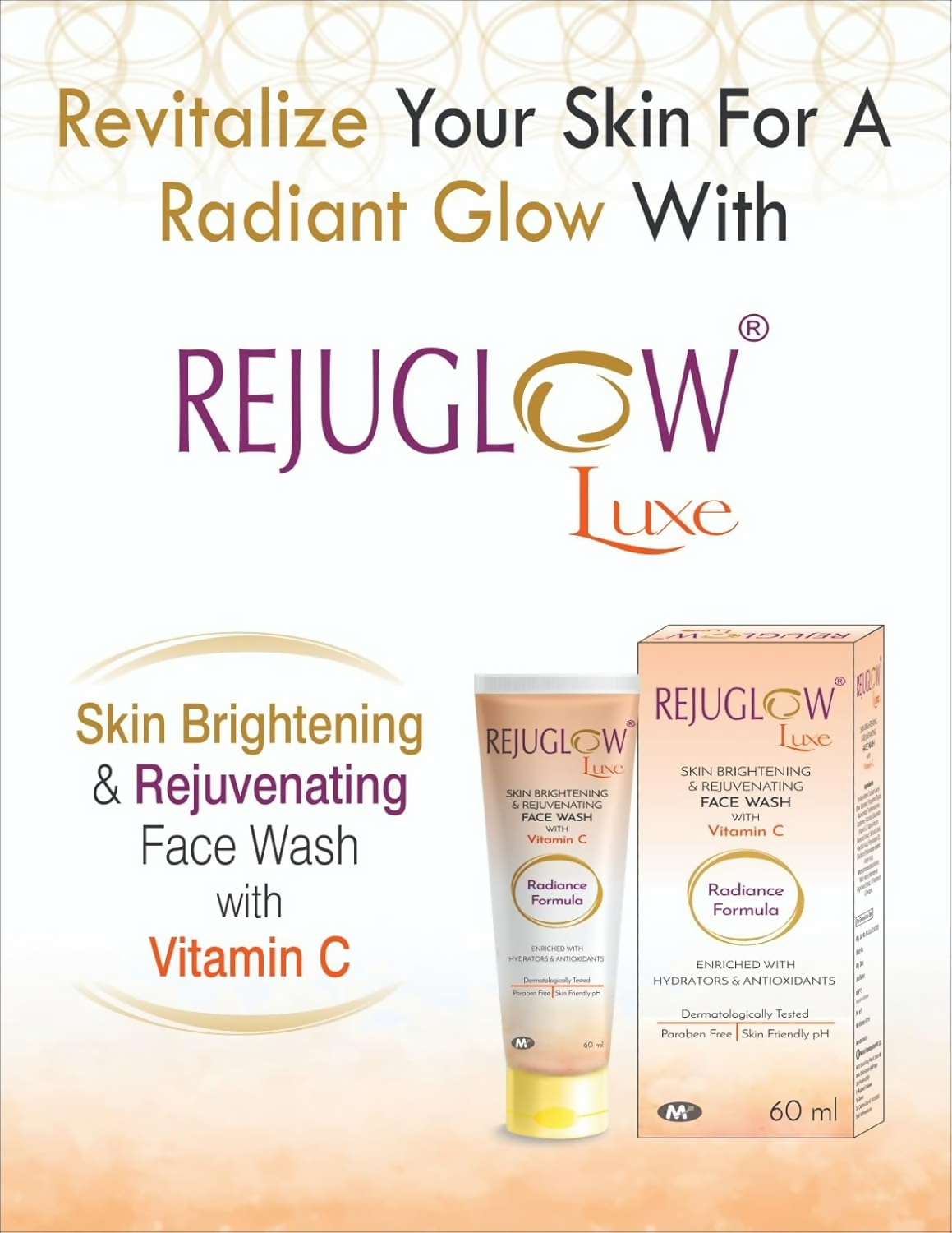 Rejuglow Luxe Skin Brightening & Rejuvenating Face Wash - Distacart