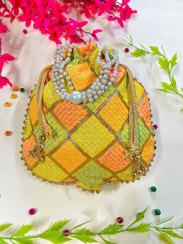 Joban Fashion Potli Bags - Multicolor - Dista