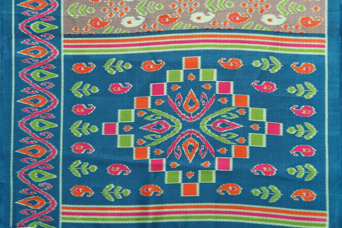 Vamika Rama Green Printed Art Silk Saree - Distacart