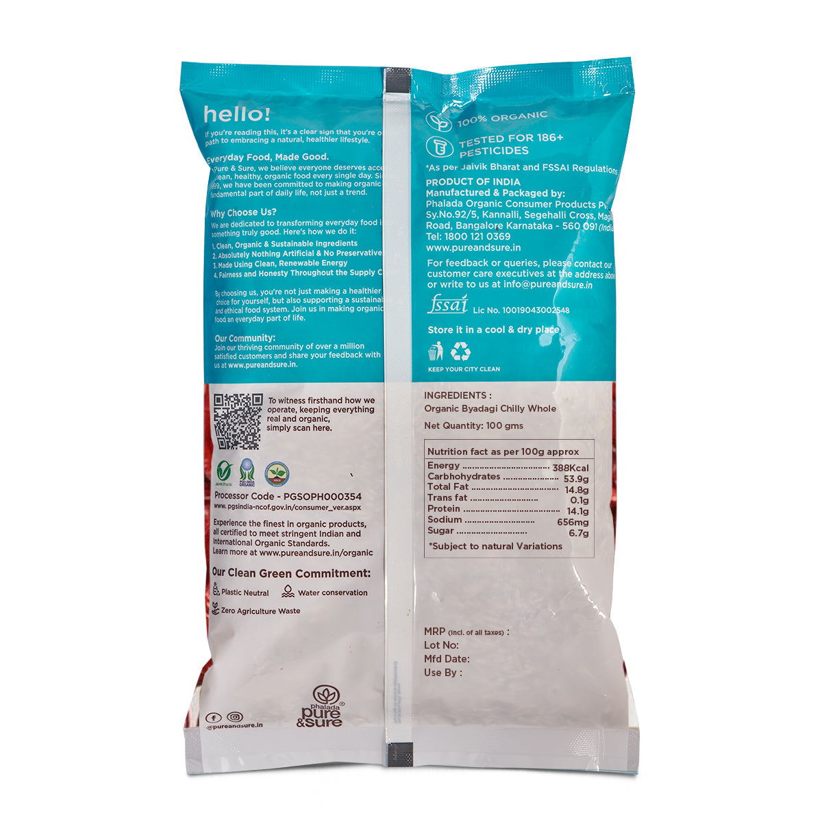 Pure & Sure Organic Byadagi Chilli Whole