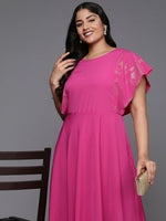 Thumbnail for Ahalyaa Women's Traditional wear Ethnic Dress - Pink - Distacart