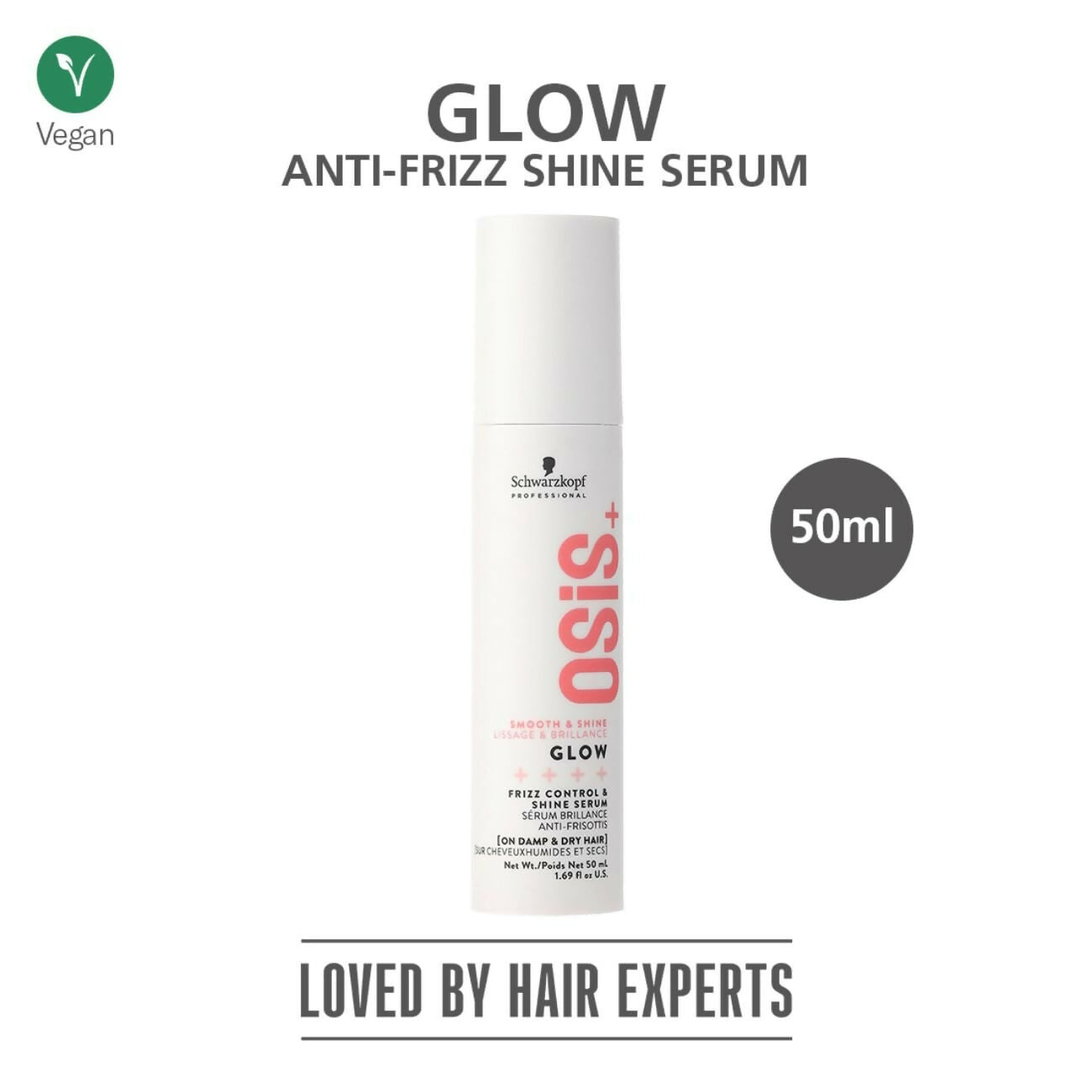Schwarzkopf Professional OSiS+ Glow Anti-Frizz Shine Serum - Distacart
