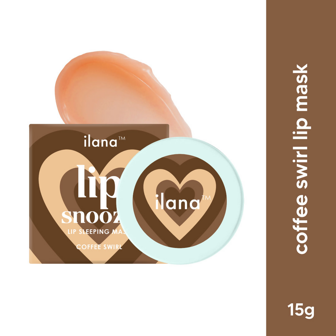 Ilana Lip Snooze Overnight Healing Vegan Lip Mask - Coffee Swirl - Distacart