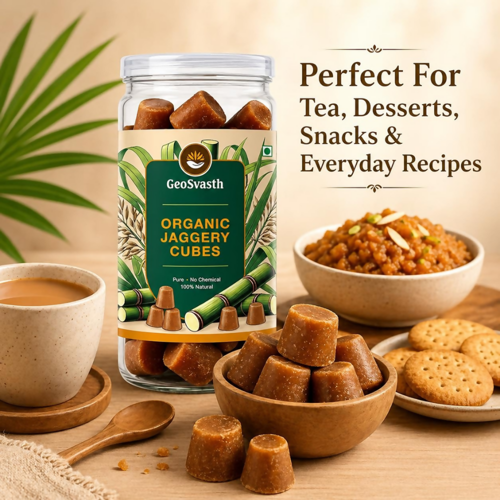 GeoSvasth Organic Jaggery Cubes - Dista