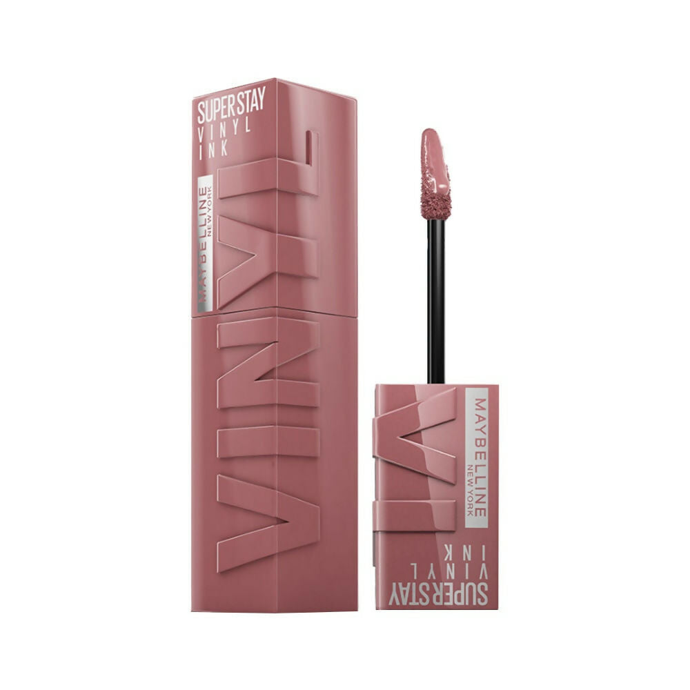 Maybelline New York Super Stay Vinyl Ink Liquid Lipstick, Instant Shine Lasts Up To 16H - Awestruck - Distacart