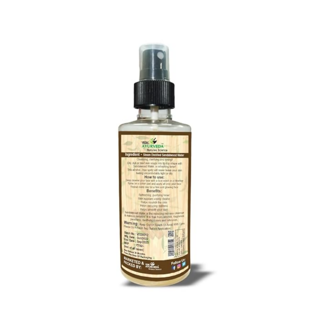 VedicAyurveda Sandalwood Hydrosol Water - Dista