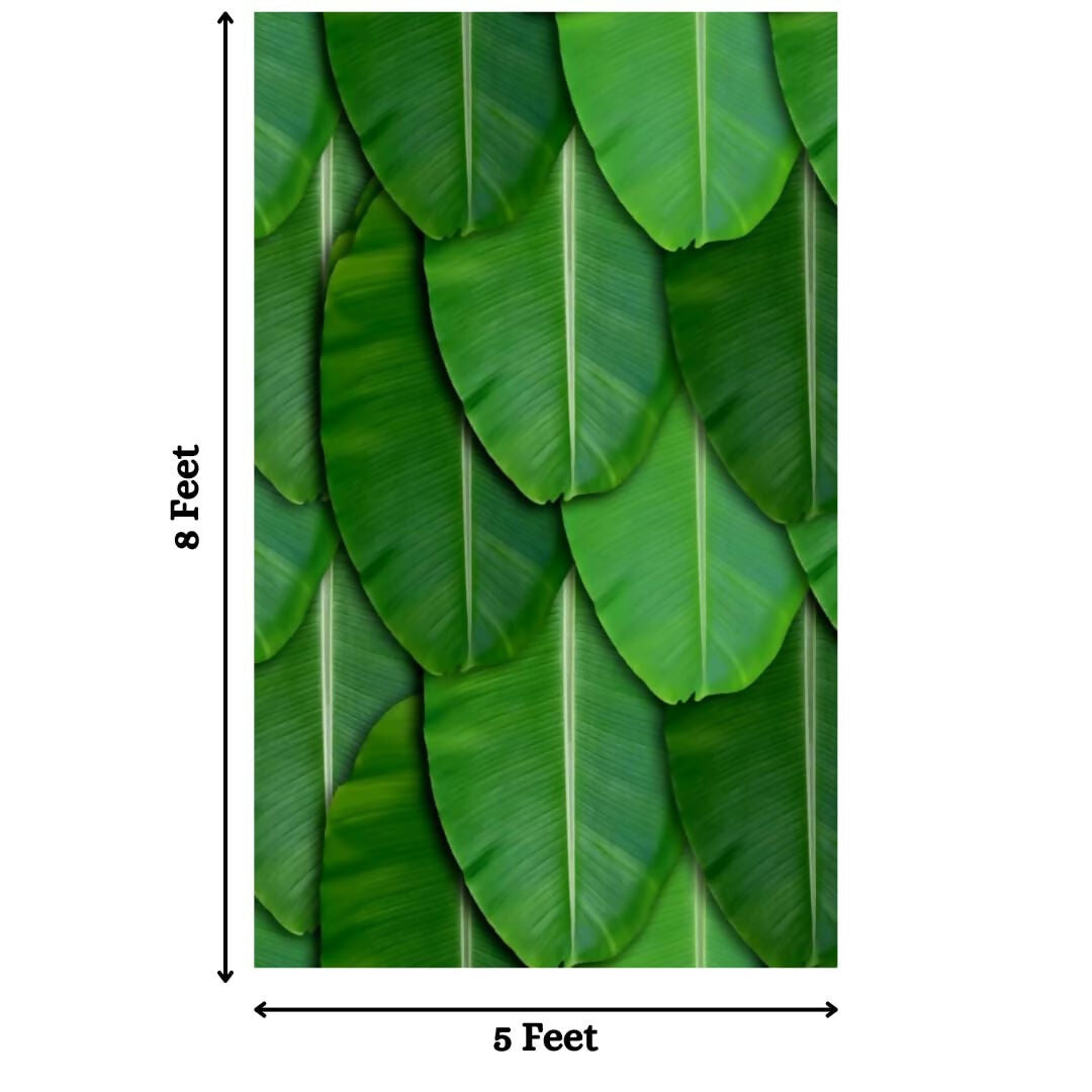 Sri Yagnaa Decoration M 10 – Banana Leaf Pooja Backdrop Cloth 5 x 8 Ft - Dista