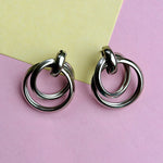 Thumbnail for Silver Loop Earrings By House of Ree - Distacart