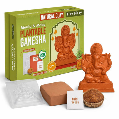 Little Birdie DIY Mould & Make Plantable Ganesha Eco-Friendly Kit - Dista