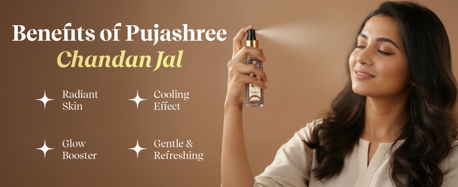 Pujashree Chandan Jal Natural Sandalwood Water Face Toner - Dista