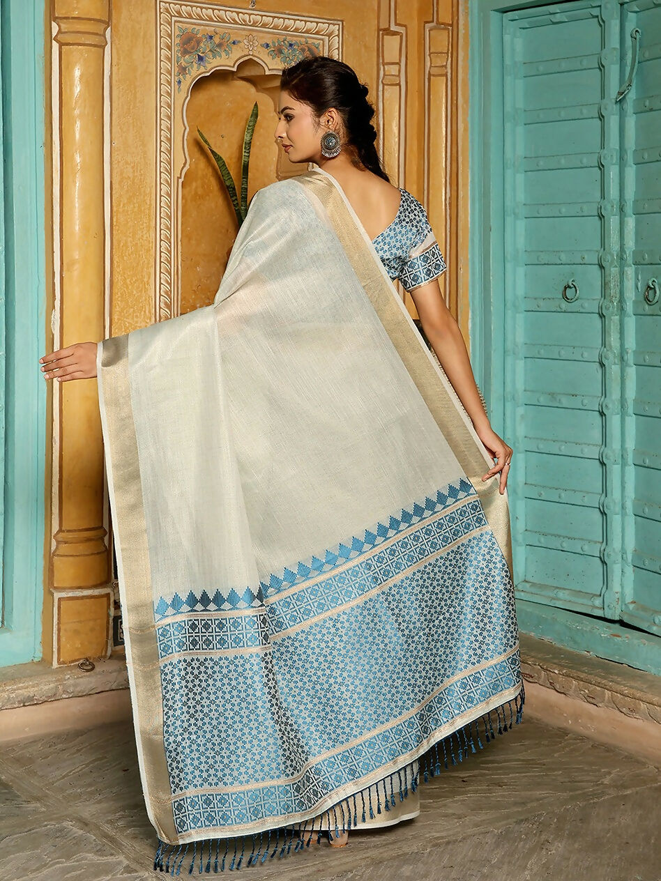 Astita Sky Blueline Saree