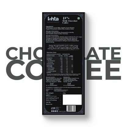 Organic Mandya 41% Mylk Chocolate with coffee - Distacart