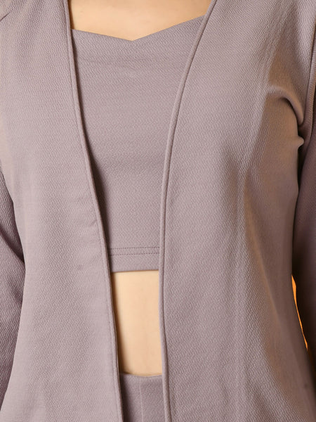 Myshka Women's Lavender Solid Jacket - Distacart