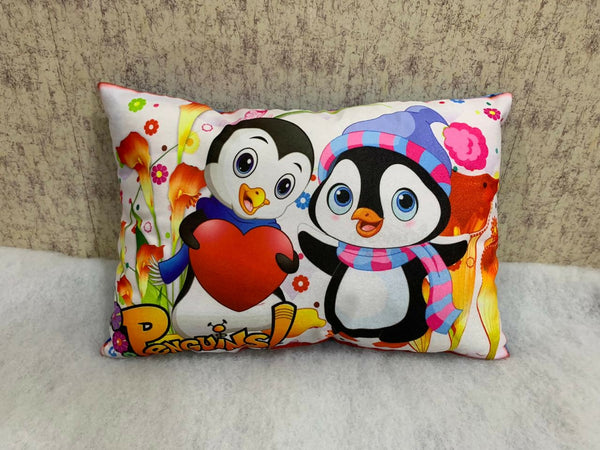 Unique Fashion Microfibre Filled Cushion For Kids - Penguin - Distacart