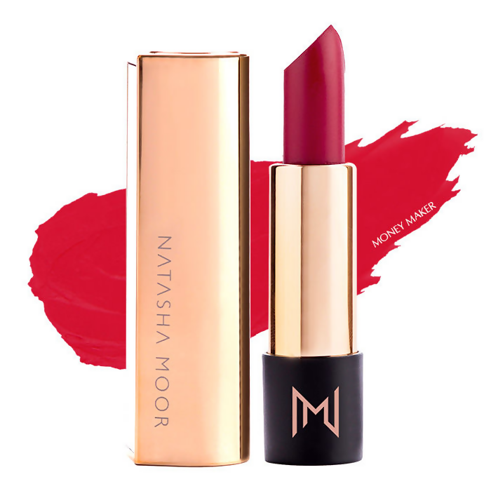 Natasha Moor Silk Suede Lipstick - Money Maker - Distacart