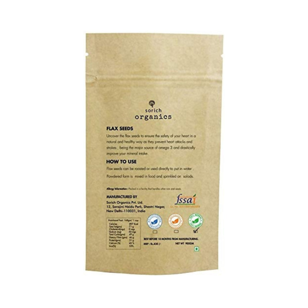 Sorich Organics Flax Seeds - Alsi Seeds - Distacart