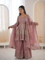 Thumbnail for Teeya Creation New Womens Trendy Embroidery Sequence Work Kurta Set - Dista