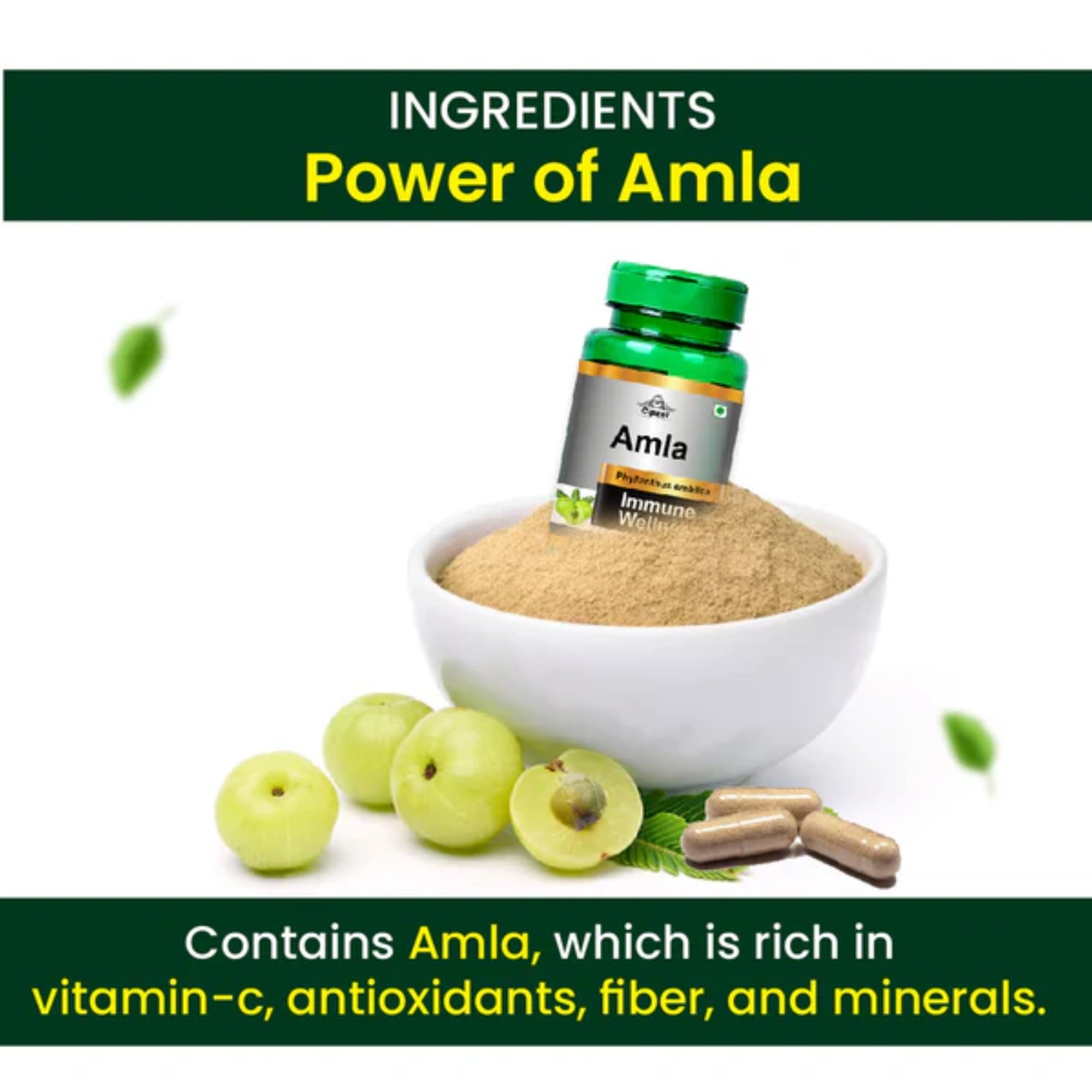 Cipzer Amla Immune Wellness Capsules - Distacart