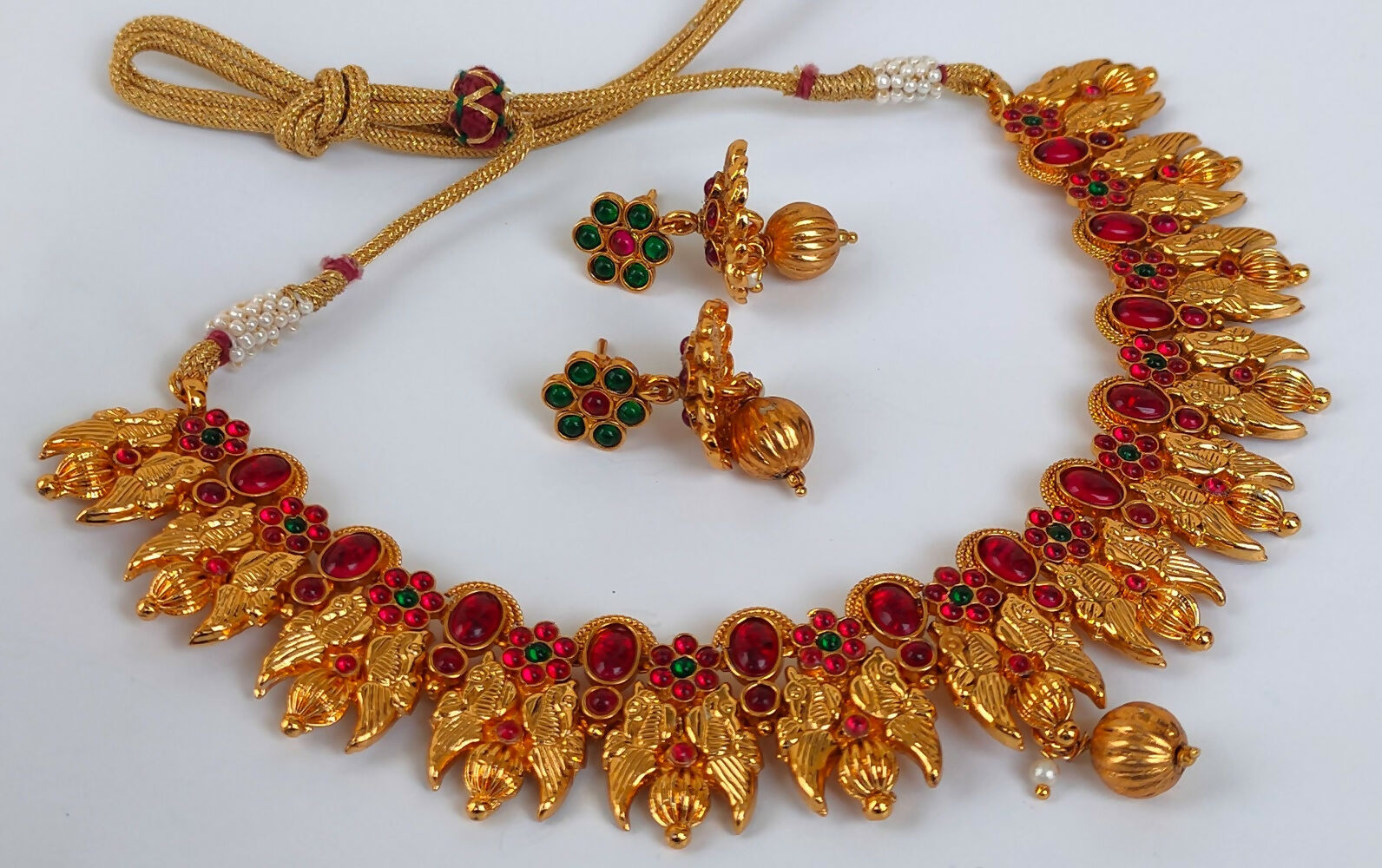 Kemp Peacock Multicolor Necklace Set - Distacart