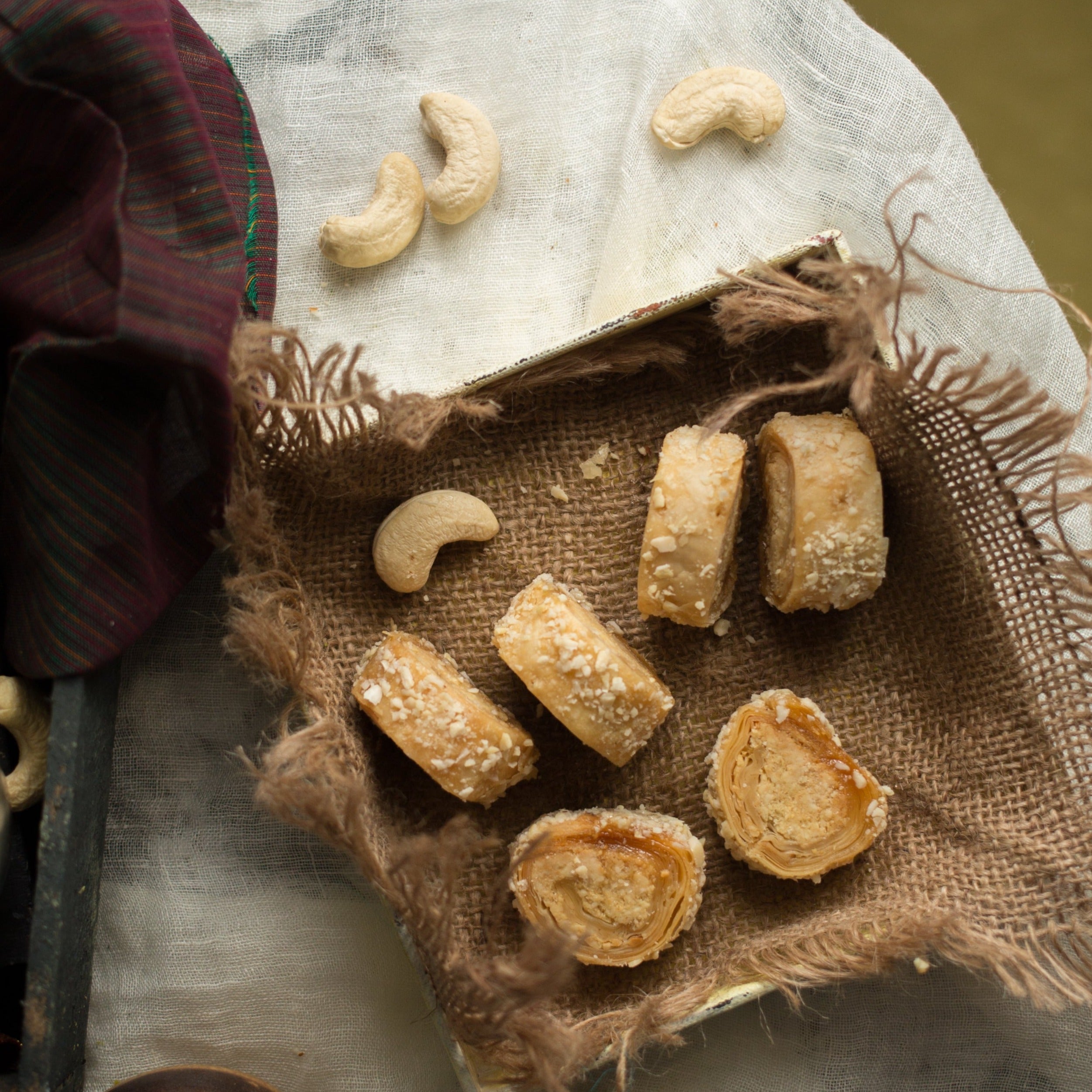 Almond House Flaky Cashew Turkish Roll - Distacart