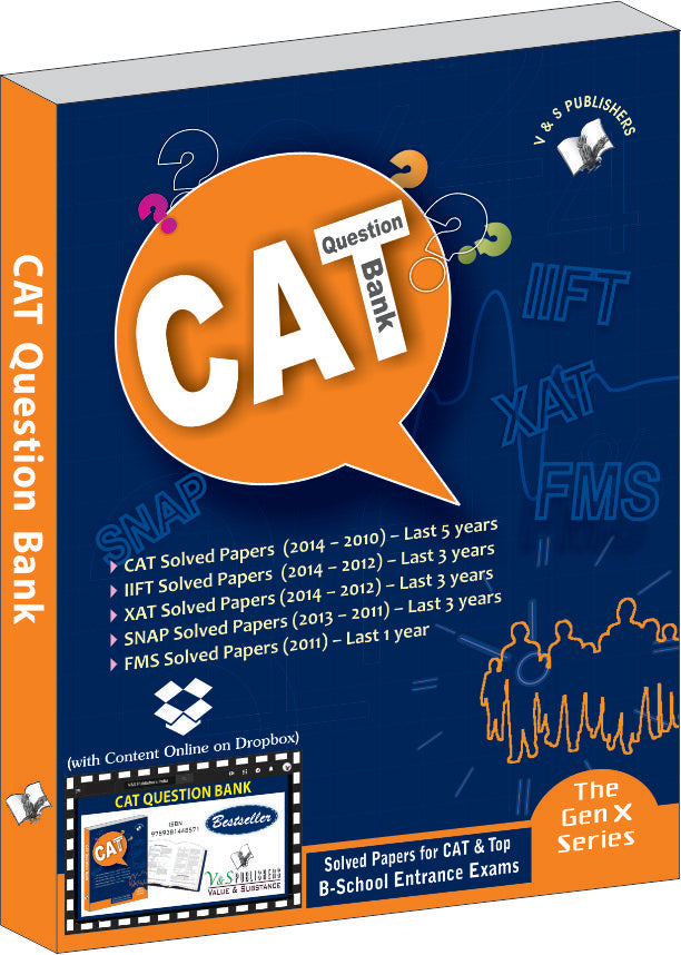 CAT Question Bank  (With Online Content on  Dropbox) by V&S Editorial Board - Dista