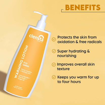 Clensta Warming Body Lotion With Ginger Oil - Distacart
