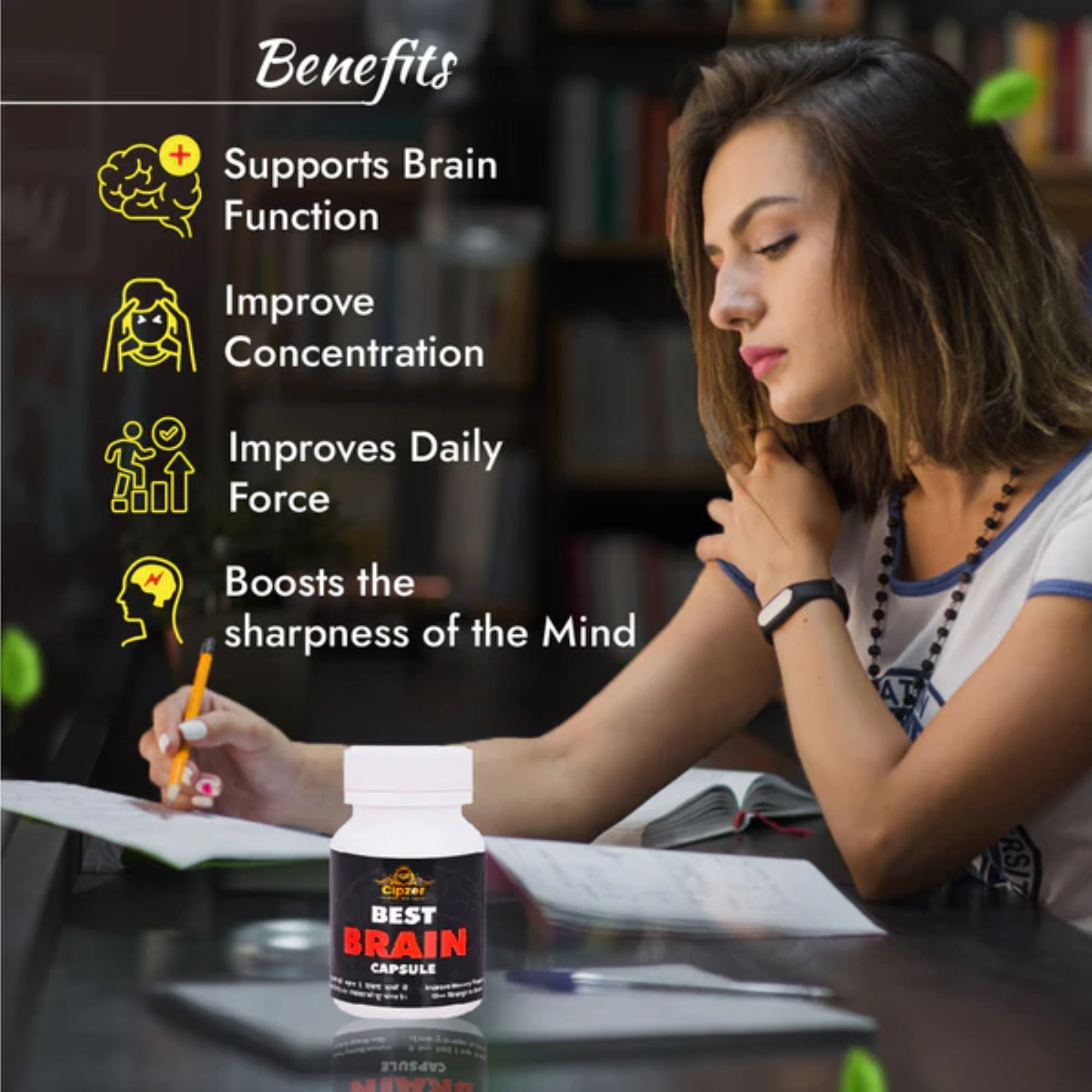 Cipzer Best Brain Capsules - Distacart