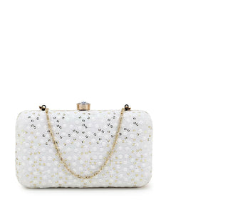 Joban Fashion Women Embellished Potli Clutch - White
