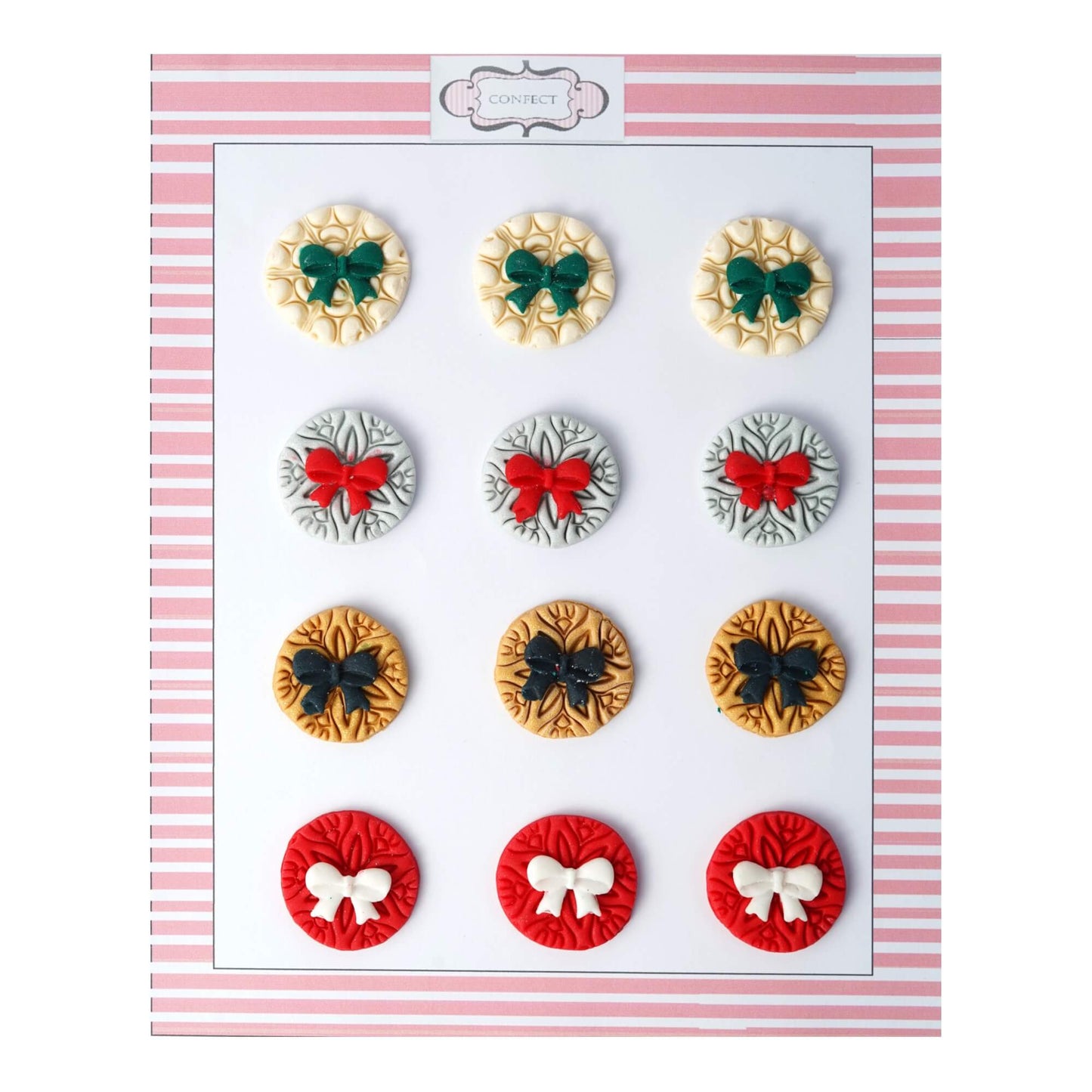 confect bow medallions cc 1 60 gms