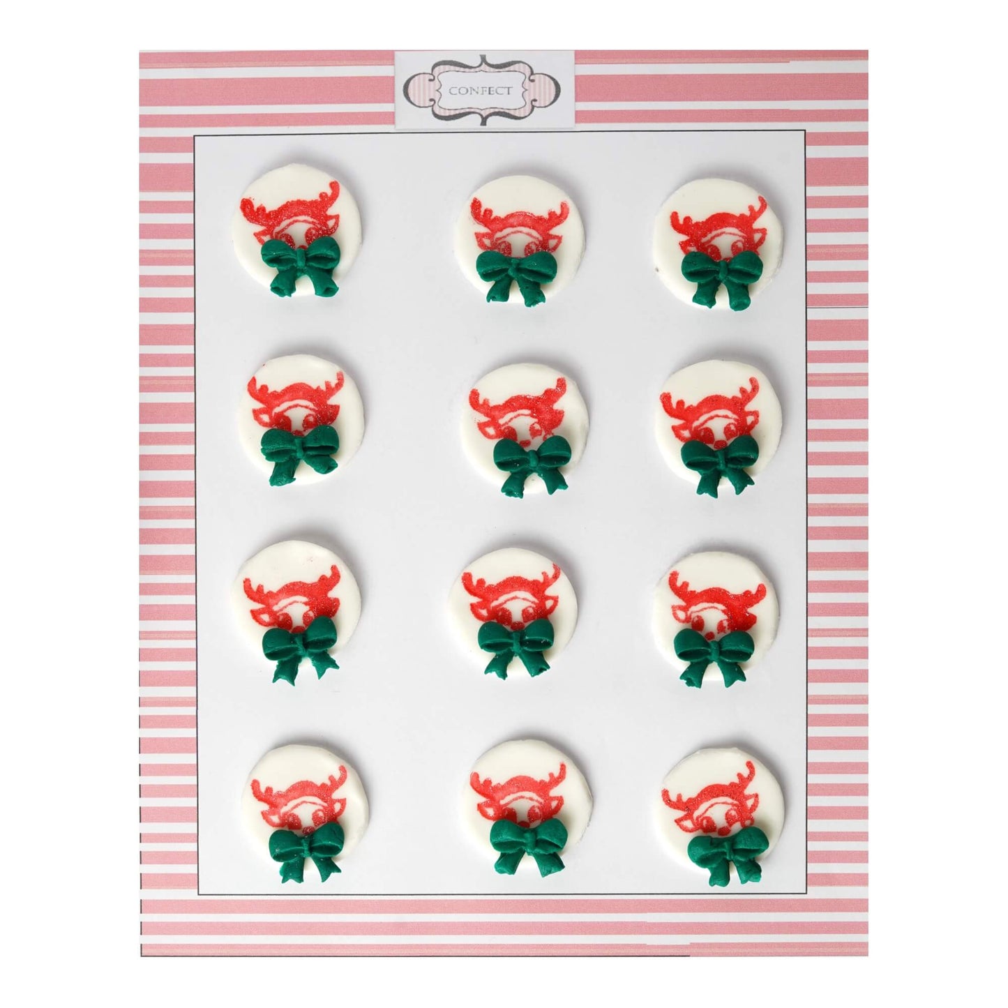 confect christmas reindeer red green cc 29 60 gms