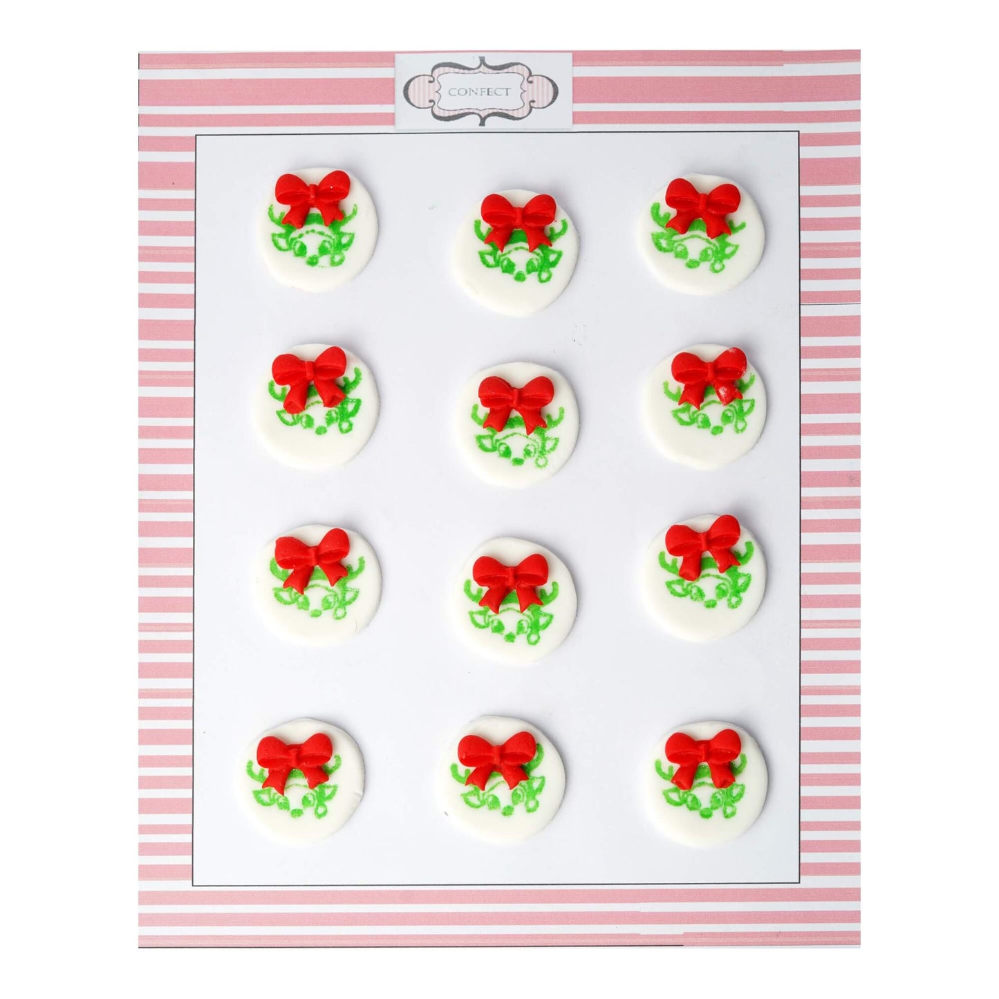 confect christmas reindeer green red cc 30 60 gms