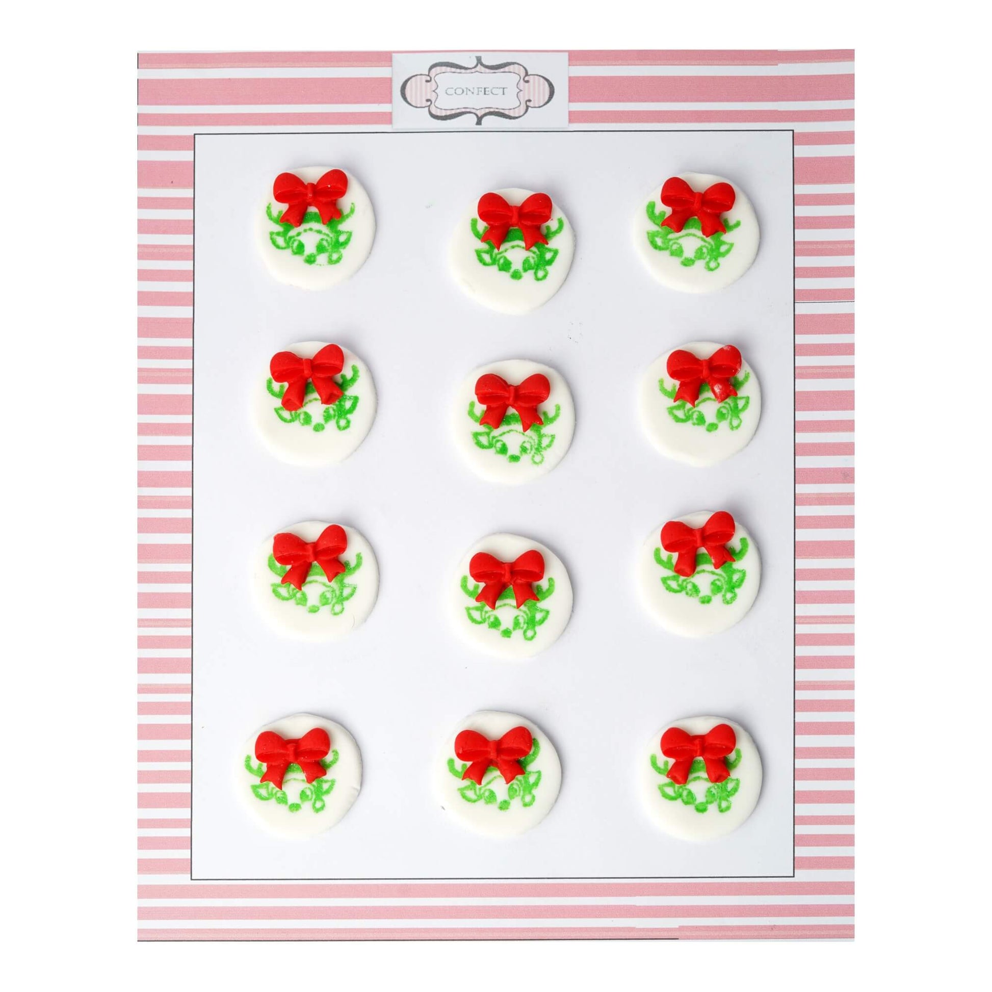 confect christmas reindeer green red cc 30 60 gms