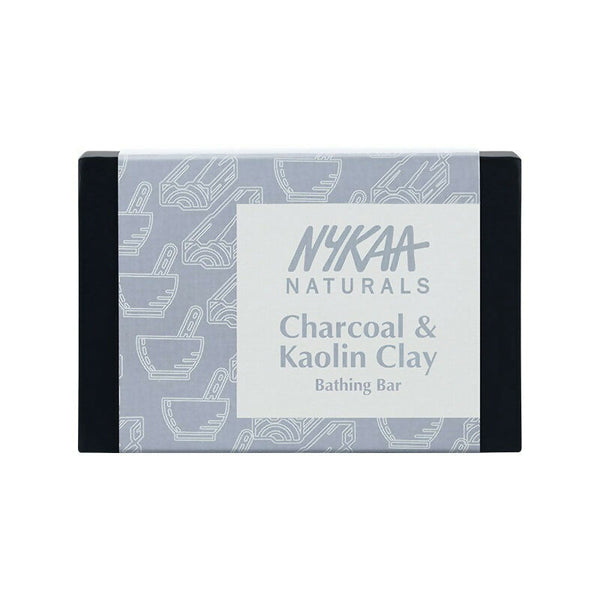 Nykaa Naturals Charcoal & Kaolin Clay Detox Bathing Soap - Distacart